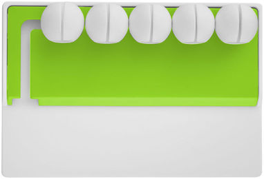 Органайзер для кабелів Gizmo, колір білий, зелений лайм - 12358103- Фото №4