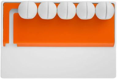 Органайзер для кабелей Gizmo, цвет белый, оранжевый - 12358104- Фото №3