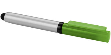 Кулькова ручка-стилус і очищувач екрану Robo, колір срібний, зелений - 12358303- Фото №5