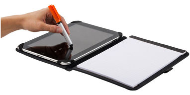 Шариковая ручка-стилус и очиститель экрана Robo, цвет серебряный, оранжевый - 12358304- Фото №7