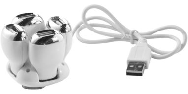 Хаб USB Yoga , колір білий - 12358500- Фото №5