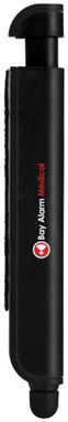 Шариковая ручка-стилус и очиститель экрана Tracey, цвет сплошной черный - 12359200- Фото №2