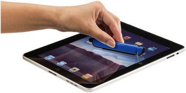 Шариковая ручка-стилус и очиститель экрана Tracey, цвет ярко-синий, сплошной черный - 12359201- Фото №6
