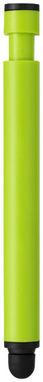 Кулькова ручка-стилус і очищувач екрану Tracey, колір зелений лайм, суцільний чорний - 12359203- Фото №3