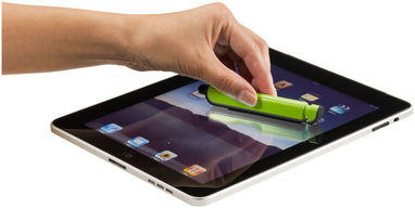Шариковая ручка-стилус и очиститель экрана Tracey, цвет зеленый лайм, сплошной черный - 12359203- Фото №6