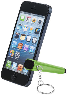 Очищувач екрану зі стилусом і підставка для телефону 4 в 1, колір лайм - 12359703- Фото №6
