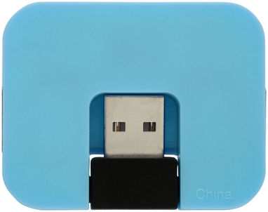 Хаб USB Gaia , цвет синий - 12359802- Фото №4