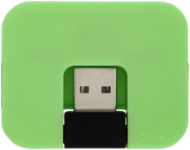 Хаб USB Gaia , колір зелений - 12359803- Фото №5