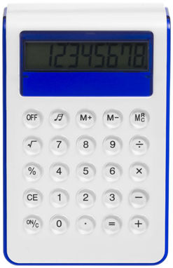 Настільний калькулятор Soundz, колір білий, яскраво-синій - 12359901- Фото №3