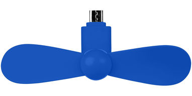 Вентилятор Airing з роз'ємом micro USB, колір яскраво-синій - 12387701- Фото №3