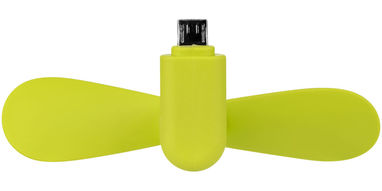 Вентилятор Airing з роз'ємом micro USB, колір лайм - 12387704- Фото №4