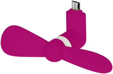 Вентилятор Airing з роз'ємом micro USB, колір рожевий - 12387705- Фото №1