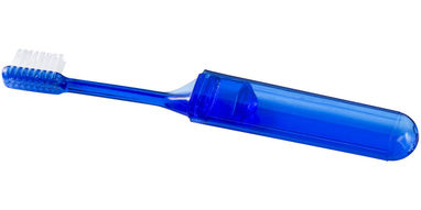 Дорожня зубна щітка Trott, колір прозорий волошковий - 12608400- Фото №3