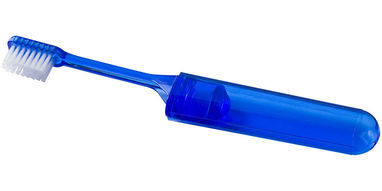 Дорожная зубная щетка Trott, цвет прозрачный васильковый - 12608400- Фото №4