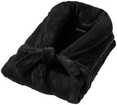 Чоловічий банний халат Barlett, колір суцільний чорний - 12608900- Фото №7