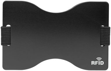 Чехол для карт RFID Adventurer, цвет сплошной черный - 13004000- Фото №4