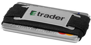 Тонкий бумажник Alicante, цвет сплошной черный - 13400100- Фото №2