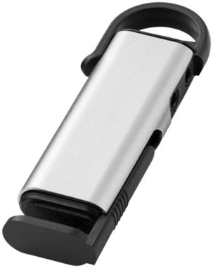 Музичний спліттер-підставка для телефону Nano, колір titanium, суцільний чорний - 13401000- Фото №1