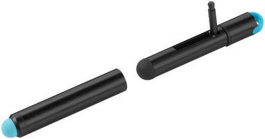 Ручка-стилус Radar 2 в 1, колір суцільний чорний - 13401200- Фото №4