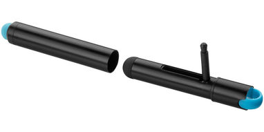 Ручка-стилус Radar 2 в 1, колір суцільний чорний - 13401200- Фото №5