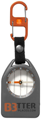 Багатофункціональний компас Alverstone, колір сірий, суцільний чорний, оранжевий - 13401500- Фото №3