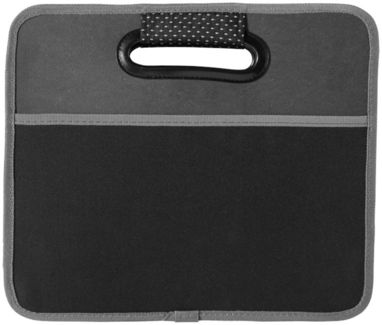 Органайзер-гармошка для багажника, цвет сплошной черный - 13402200- Фото №4
