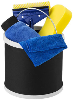 Набір з 6-ти предметів для миття автомобіля, колір суцільний чорний - 13402300- Фото №6