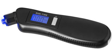 Цифровой манометр с фонариком 3 в 1, цвет сплошной черный - 13402500- Фото №1