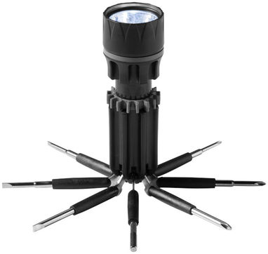 Ліхтарик з викрутками Spidey 8 в 1, колір суцільний чорний - 13402900- Фото №6