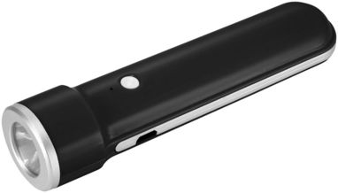 Зарядное устройство с фонариком Ray , цвет сплошной черный - 13418800- Фото №1