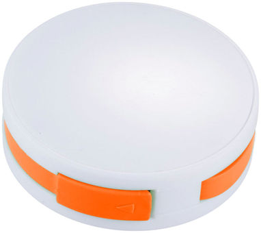 Круглый USB хаб, цвет белый, оранжевый - 13419104- Фото №1