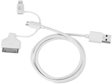 Комплект для зарядки Volt з кабелем MFI , колір білий - 13419701- Фото №5