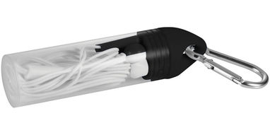 Навушники Command з музичним контролером, колір суцільний чорний, білий - 13419800- Фото №1