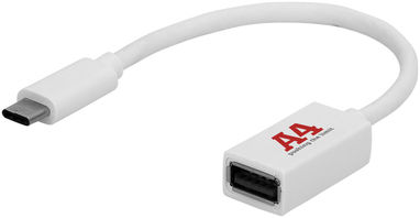Адаптер USB Type-C, цвет белый - 13420400- Фото №3