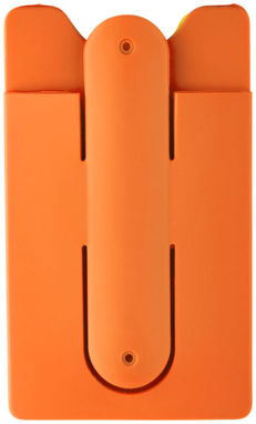 Чехол для карт с держателем мобильного, цвет оранжевый - 13421804- Фото №3
