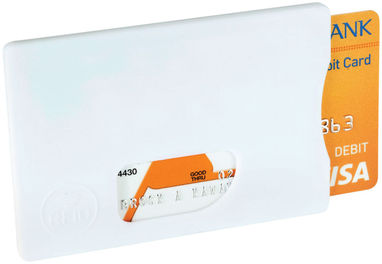 Захисний RFID чохол для кредитних карт, колір білий - 13422601- Фото №1