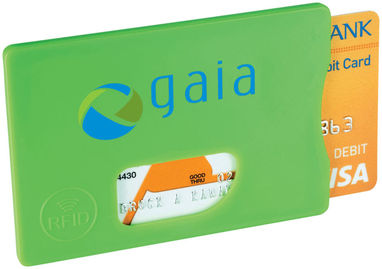 Захисний RFID чохол для кредитних карт, колір лайм - 13422604- Фото №2