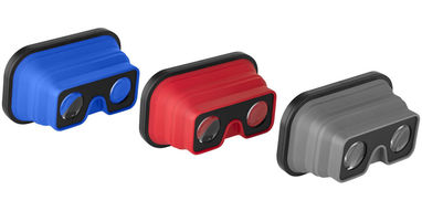 Складные силиконовые очки виртуальной реальности, цвет ярко-синий - 13422801- Фото №6