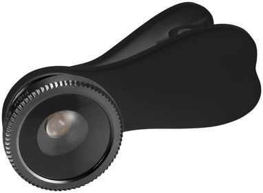 Лінзи Риб'яче око з кліпом, колір суцільний чорний - 13422900- Фото №1