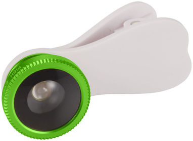 Лінзи Риб'яче око з кліпом, колір лайм - 13422904- Фото №1