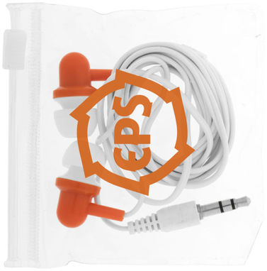 Навушники Budget Blast, колір оранжевий, білий - 13423506- Фото №2