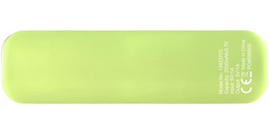 Рower bank  Edge , цвет зеленый лайм, сплошной черный - 13423703- Фото №4