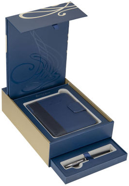 Дорожный подарочный набор с блокнотом, цвет синий - 18977000- Фото №1