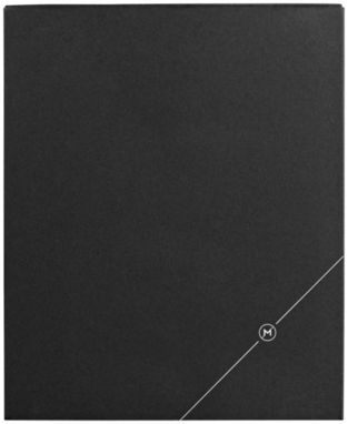 Подарочкый набор с блокнотом, цвет сплошной черный - 18979200- Фото №2