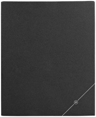 Подарочный набор с блокнотом, цвет сплошной черный - 18979300- Фото №2
