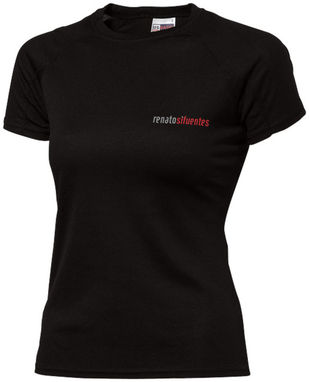 Женская футболка Striker Cool Fit, цвет сплошной черный  размер S - 31021991- Фото №2
