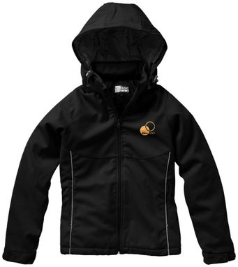 Женская куртка Софтшел Cromwell с подкладкой, цвет сплошной черный  размер XL - 31328994- Фото №2