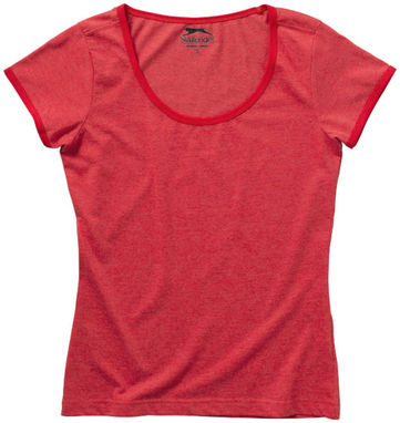 Женская футболка с короткими рукавами Chip, цвет красный яркий  размер L - 33012273- Фото №4