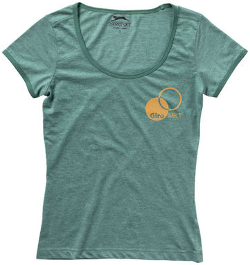 Жіноча футболка з короткими рукавами Chip, колір зелений - 33012742- Фото №2