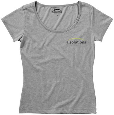 Женская футболка с короткими рукавами Chip, цвет серый яркий  размер L - 33012943- Фото №2